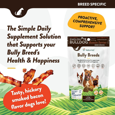 NaturVet Bully Breeds Vitamin Soft Chews 50Ct - Poudre Pet & Feed Supply 2